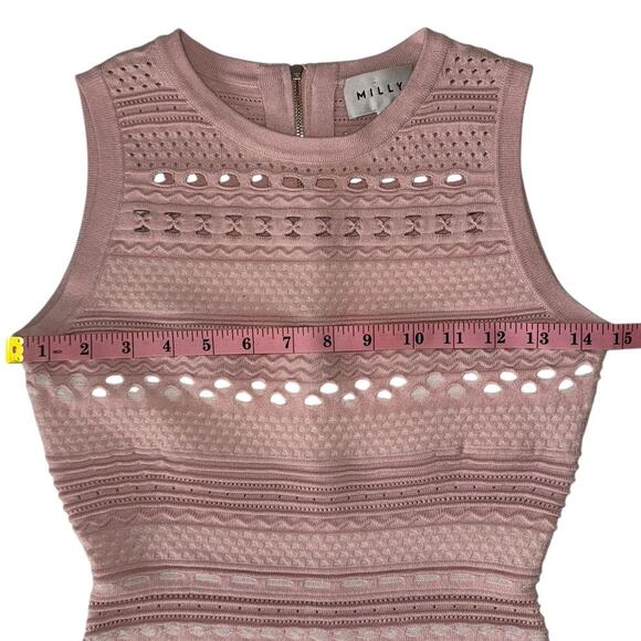 Milly Knit Mini Mermaid Dress Petite Size 2 Baby  Pink - Picture 13 of 16